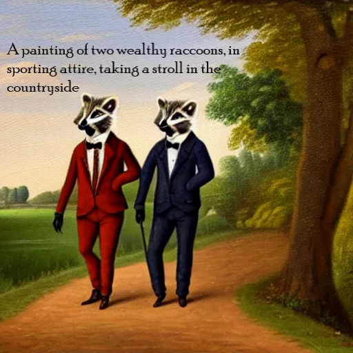 two wealthy raccoons in sporting attire that have ostensibly used SEP plans to become rich and handsome.
